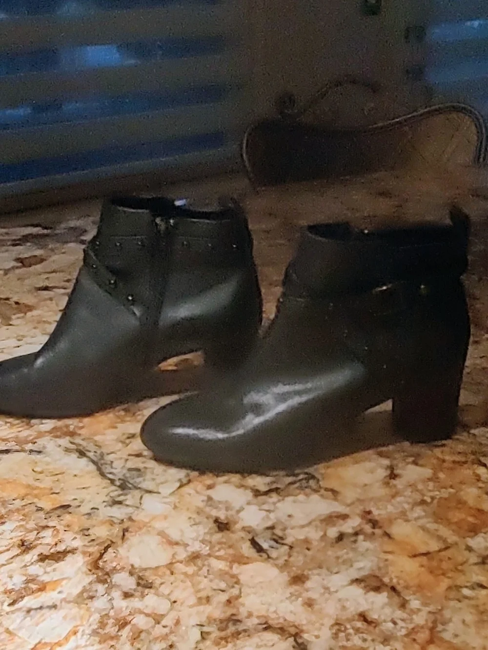 Alex Marie Black Studded Ankle Booties